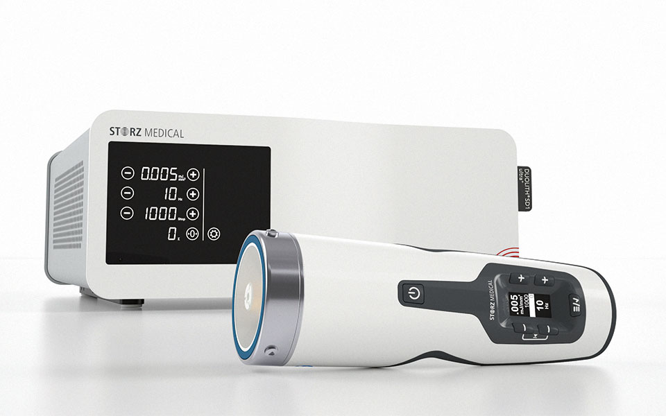 DUOLITH® SD1 T-TOP ultra+ with focused SEPIA® handpiece and integrated touch screen