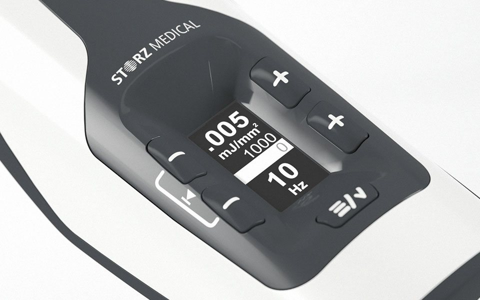 Handpiece display – integrated control elements