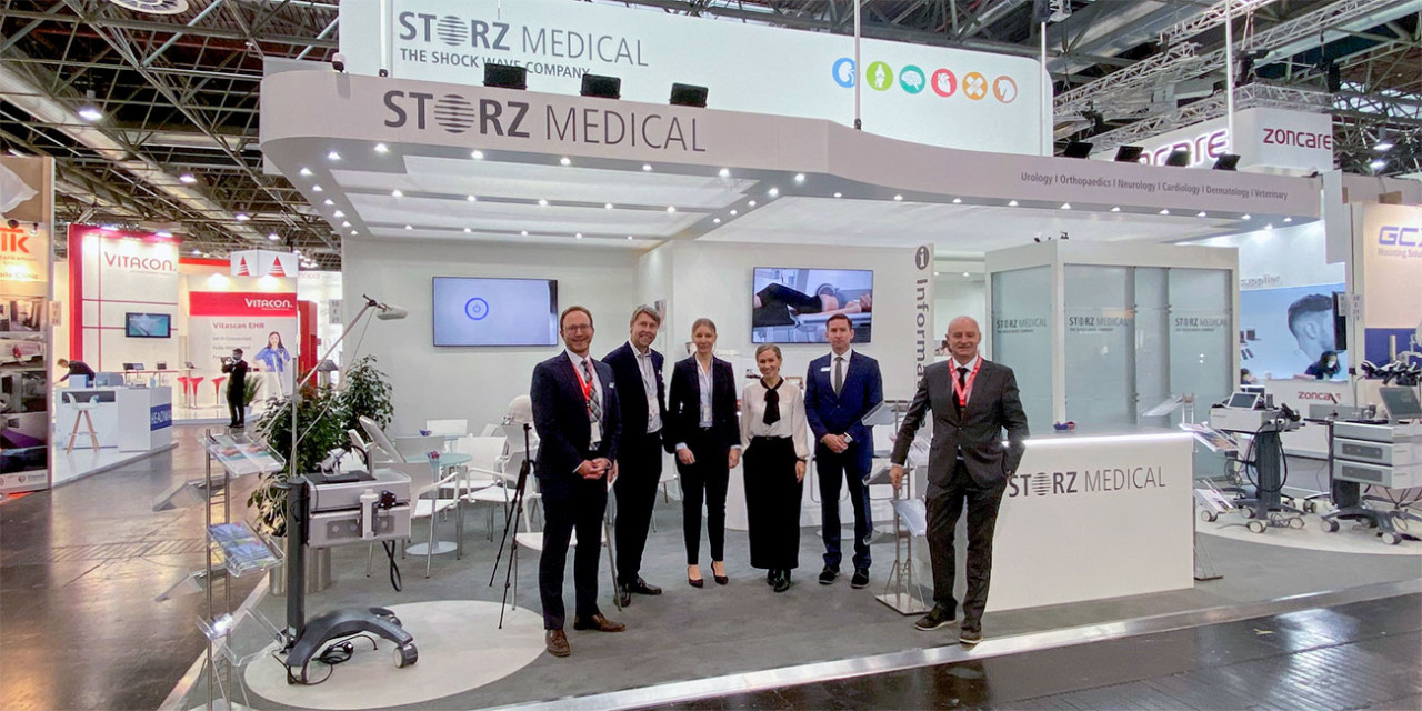 STORZ MEDICAL at MEDICA 2022: Successful return with NEUROLITH, MAGNETOLITH and new stand concept